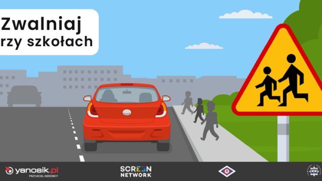 Wrzesień pod znakiem bezpieczeństwa – trwa akcja „Zwalniaj przy szkołach”