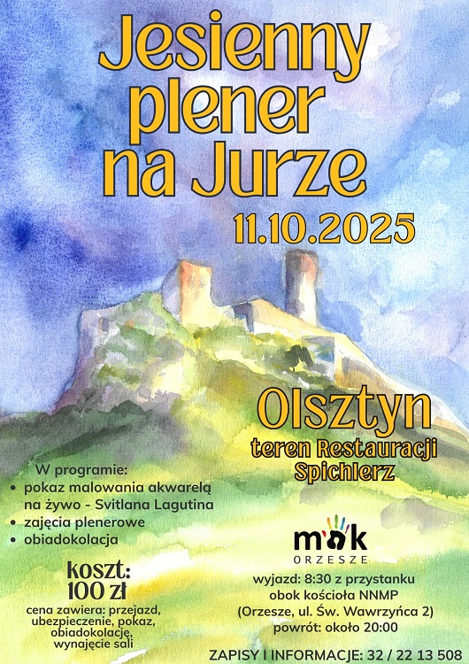 Jesień na płótnie: artyści z Orzesza wyjadą na plener do Olsztyna
