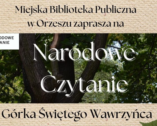 Narodowe Czytanie poezji Jana Kochanowskiego w Orzeszu
