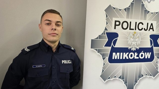 Nowy dzielnicowy w Orzeszu – st. sierż. Mateusz Łakota obejmuje rejon nr 16