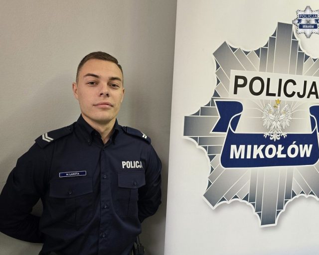 Nowy dzielnicowy w Orzeszu – st. sierż. Mateusz Łakota obejmuje rejon nr 16