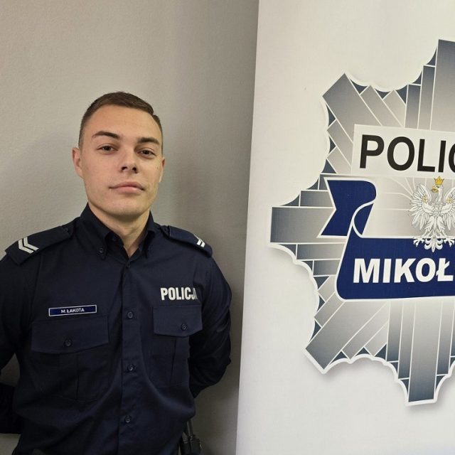 Nowy dzielnicowy w Orzeszu – st. sierż. Mateusz Łakota obejmuje rejon nr 16