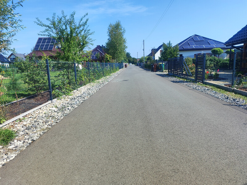 Budowy dróg w Orzeszu w ramach Rządowego Funduszu Polski Ład
