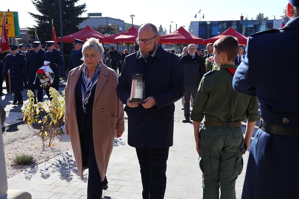 Odsłonięcie pomnika Powstańców Śląskich / fot. UM Orzesze