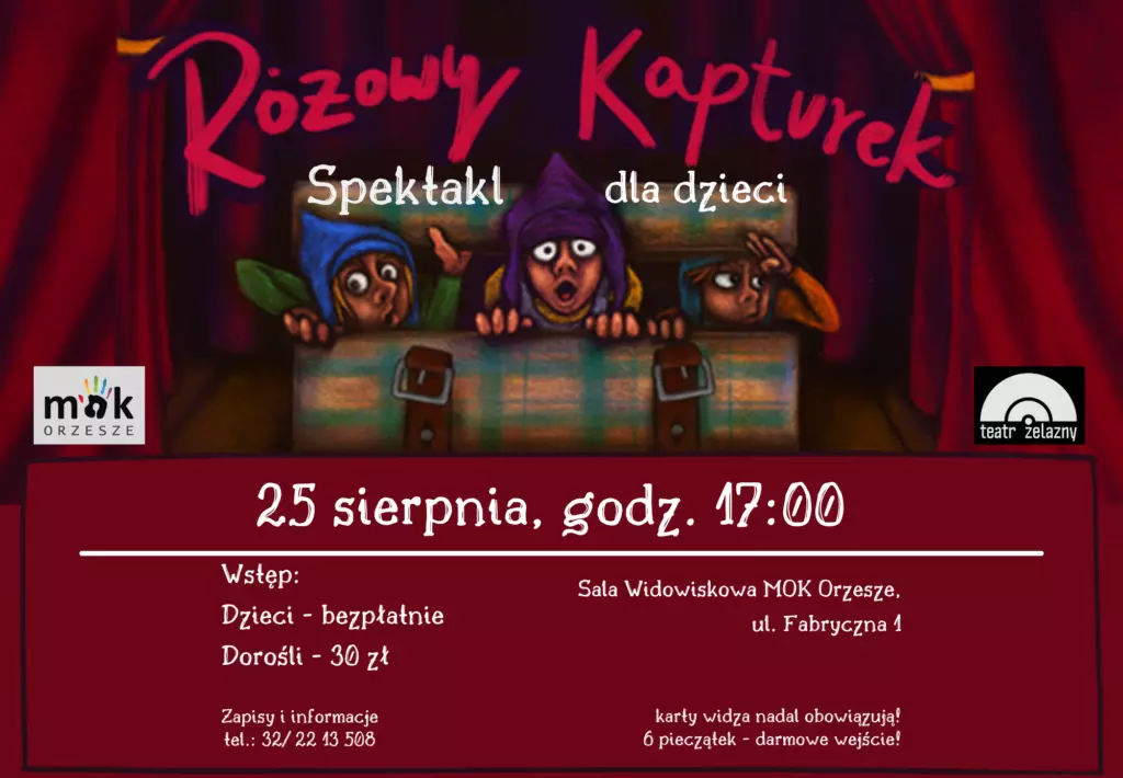 Różowy Kapturek - spektakl dla dzieci Teatru Żelaznego