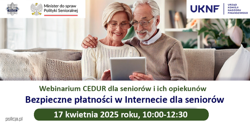 Seniorzy w sieci: darmowe webinarium o bezpiecznych płatnościach