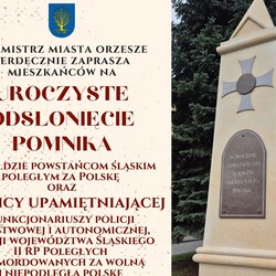 Wielkie wydarzenie w Orzeszu! Ods&#322;oni&#281;cie pomnika i tablicy upami&#281;tniaj&#261;cej bohaterów